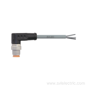 M12 male angle 3 pin connection cable